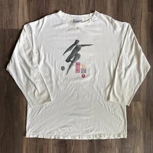 Vintage FIFA World Cup 2002 T-Shirt Men’s Size XL Korea Japan Soccer CUT SLEEVES